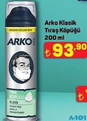 ARKO MEN KLASİK TIRAŞ KÖPÜĞÜ 200 ML ARKO MEN KLASİK TIRAŞ KÖPÜĞÜ 200 ML